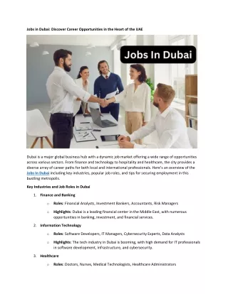 Jobs in Dubai