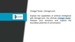 Chatgpt Tester  Zerogpt.com