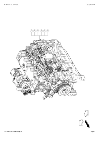 CLAAS AXION 850-810 HEXA STAGE IV TRACTOR Parts Catalogue Manual (SN A4000001-A4099999)