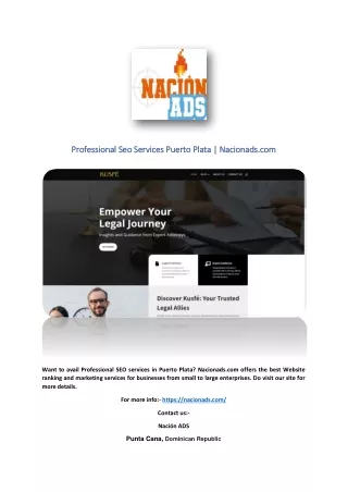 Professional Seo Services Puerto Plata | Nacionads.com