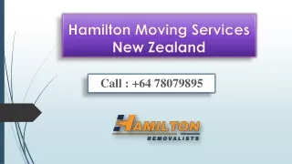 Hamilton Moving Services New Zealand