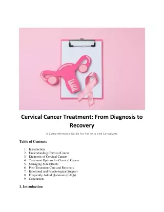 Cervical Cancer Treatment - From Diagnosis to Recovery by Dr Shilpa Agrawal