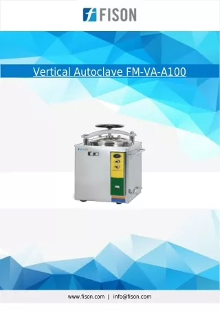 Vertical Autoclave