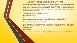 QuickBooks Error 557: Causes and Fixes