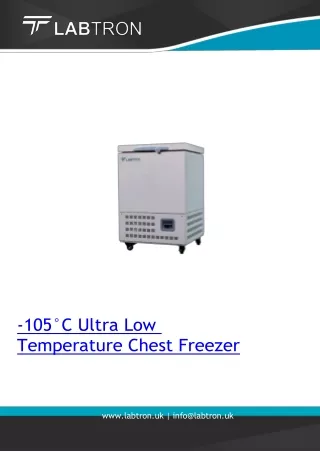 -105°C Ultra Low Temperature Chest Freezer