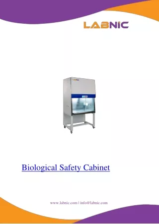 Biological Safety Cabinet 0.53 ms