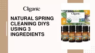 Natural Spring Cleaning DIYs Using 3 Ingredients