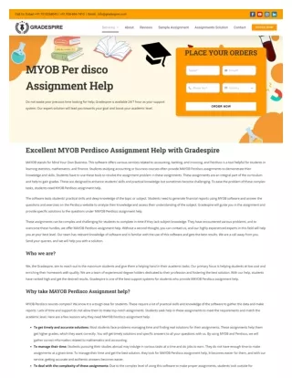 Expert MYOB Perdisco Assignment Help | Boost Your Grades with Gradespire