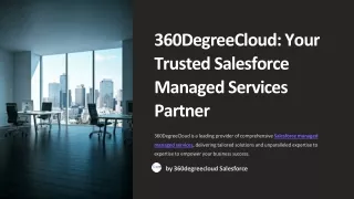 360DegreeCloud: Your Trusted Salesforce Managed Services Partner