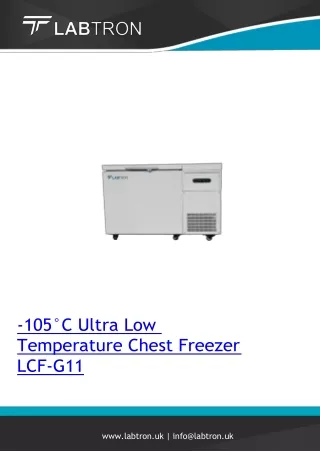 -105°C Ultra Low Temperature Chest Freezer 118 L