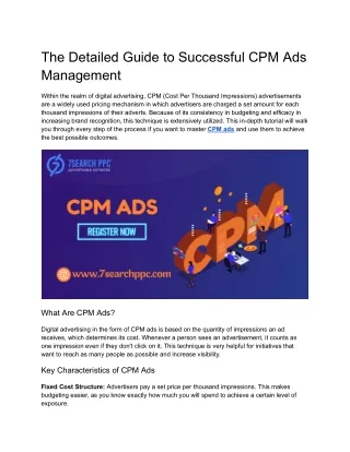 CPM Ads | CPC Ads