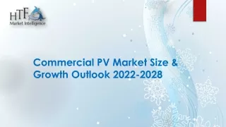 Commercial PV Market Dynamics, Size, and Growth Trend 2024-2030