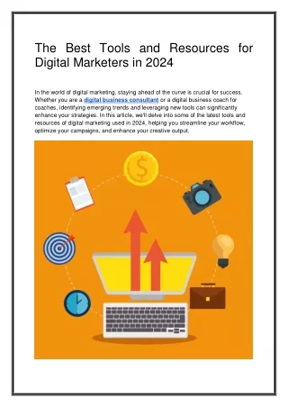 The Best Tools and Resources for Digital Marketers in 2024