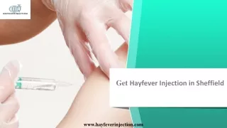 Get Hayfever Injection in Sheffield