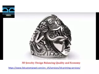 3D Jewelry Design Balancing Quality and Economy