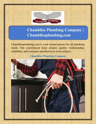 Chambliss Plumbing Company | Chamblissplumbing.com