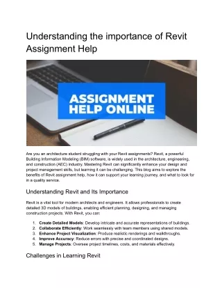 Revit Assignment Help