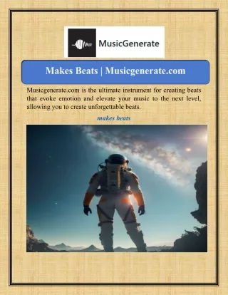 Makes Beats | Musicgenerate.com