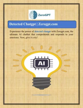 Detected Chatgpt | Zerogpt.com