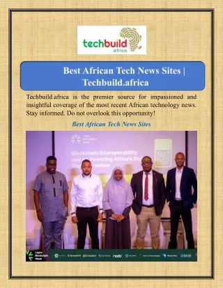 Best African Tech News Sites | Techbuild.africa