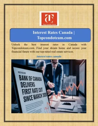 Interest Rates Canada | Topcondoteam.com