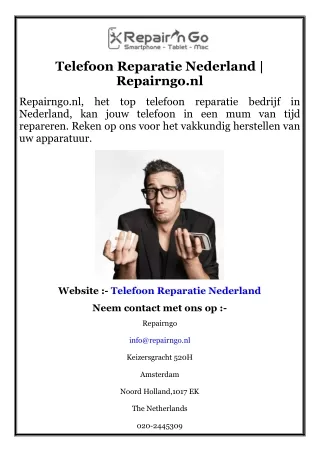 Telefoon Reparatie Nederland  Repairngo.nl