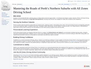 Mastering the Roads of Perth’s Northern Suburbs with All Zones Driving School