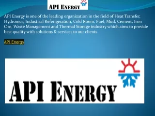 API energy
