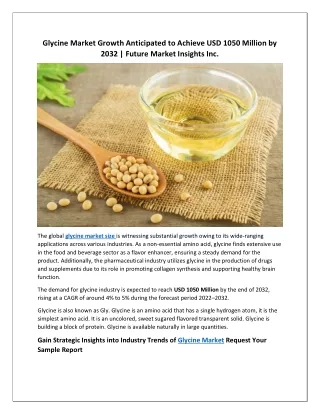 Glycine Market