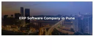 ERP Software Companies in Pune