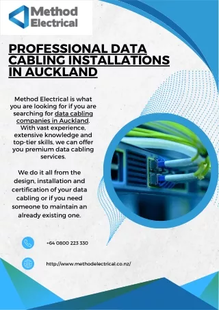 Professional Data Cabling Installations in Auckland