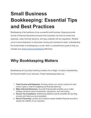 Small Business Bookkeeping_ Essential Tips and Best Practices