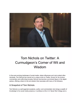 Tom Nichols on Twitter_ A Curmudgeon’s Corner of Wit and Wisdom