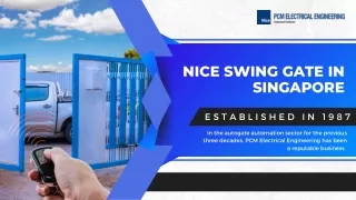 Nice Swing Gate in Singapore | PCM Electrical Engineering