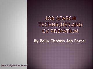 Bally Chohan Job Portal | Bally Chohan UK