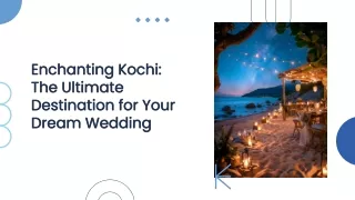 DEstination Wedding in Kochi