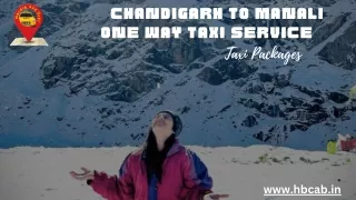 Hire Affordable Chandigarh To Manali Taxi