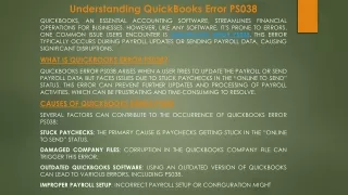 QuickBooks Error PS038: Quick Fixes