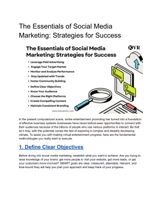 The Essentials of Social Media Marketing_ Strategies for Success