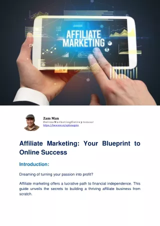 Affiliate Marketing: Your Blueprint to Online Success