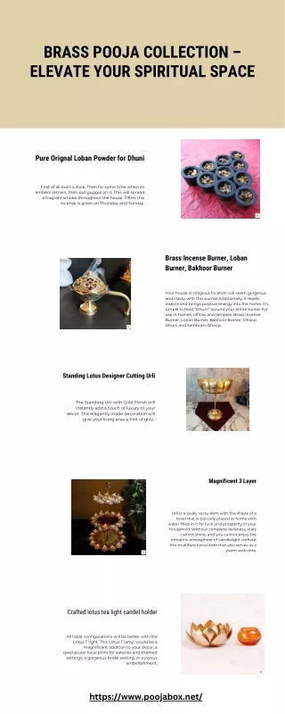 Brass Pooja Collection – Elevate Your Spiritual Space