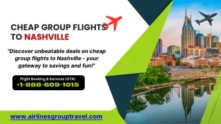 How to find cheap group flights to Nashville?