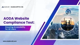 AODA Website Compliance Test: Ensuring Accessibility for All Users