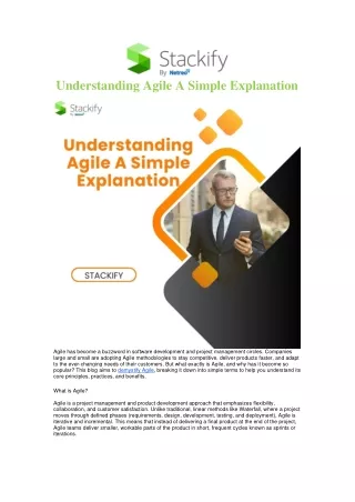 Understanding Agile A Simple Explanation