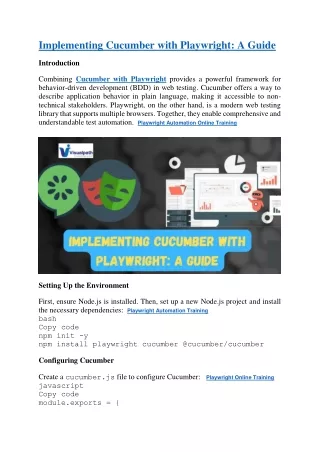 Playwright Automation Online Training | Playwright Training