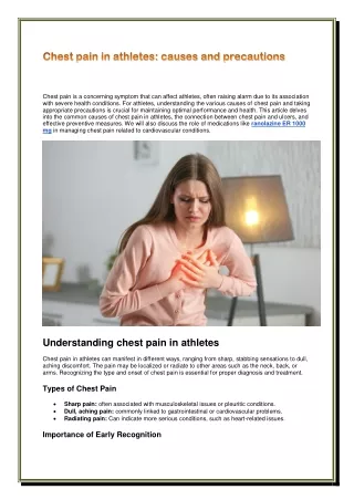 Chest pain in athletes: causes and precautions