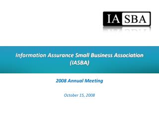 Information Assurance Small Business Association (IASBA)