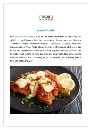 Special $7 Off - Vesuvio Pizza Bar Menu Felixstow | Order Online