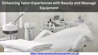 Enhancing Salon Experiences with Beauty and Massage Equipment.