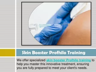 Skin Booster Profhilo Training